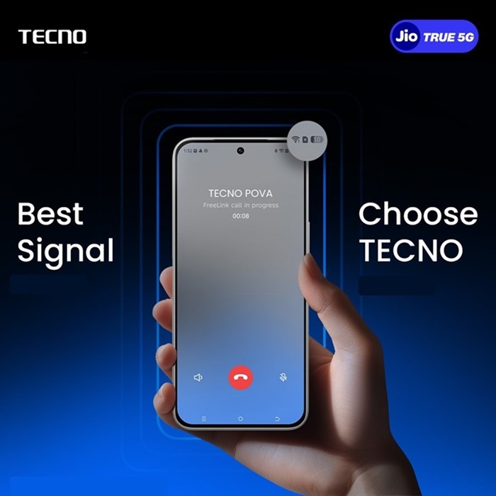 TECNO enables full Jio True 5G SA support with new signal core enhancements 1 TECNO x Jio