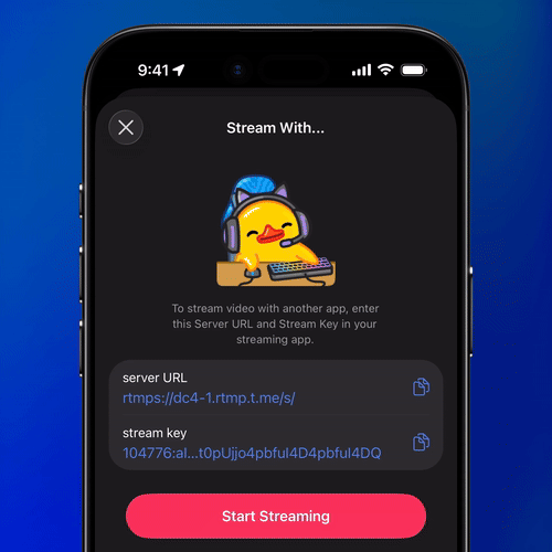 Telegram Hosting Live Stories