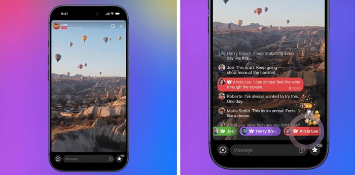 Telegram Live Stories