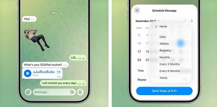 Telegram Repeated Messages