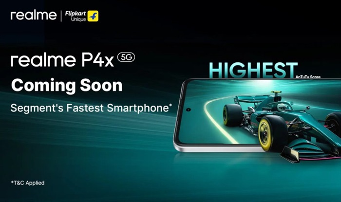 realme P4x 5G India launch teaser