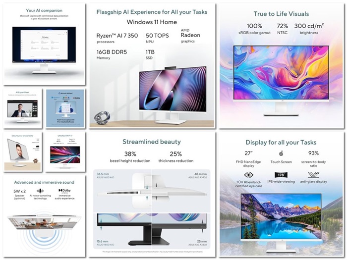 ASUS VM670KA AiO PC features