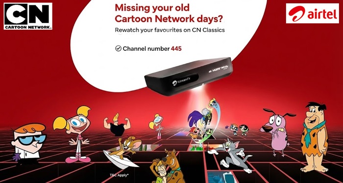 Airtel Cartoon Network Classics launched on Airtel Digital TV