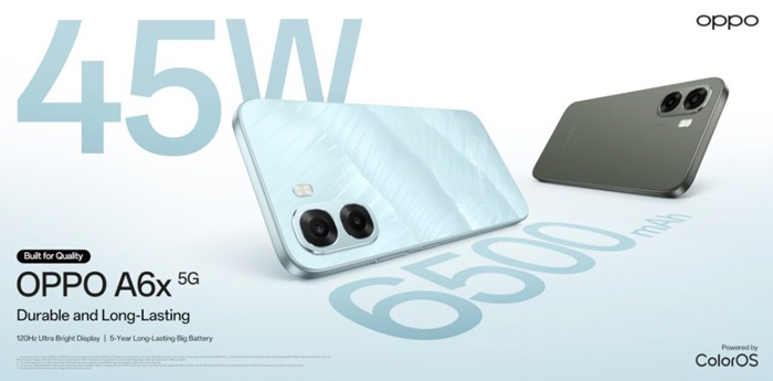 OPPO A6x 5G launched in India at ₹12,499, featuring 6500mAh battery, Dimensity 6300, and more 2 OPPO A6x 5G India