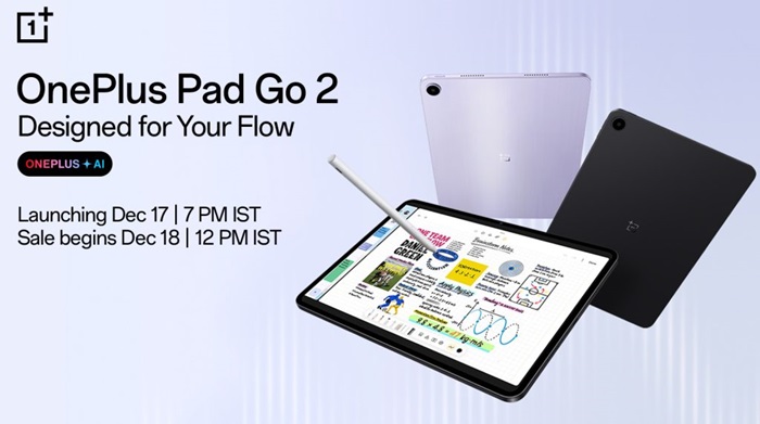 OnePlus Pad Go 2 key specifications confirmed ahead of 17th December India launch 1 OnePlus Pad Go 2