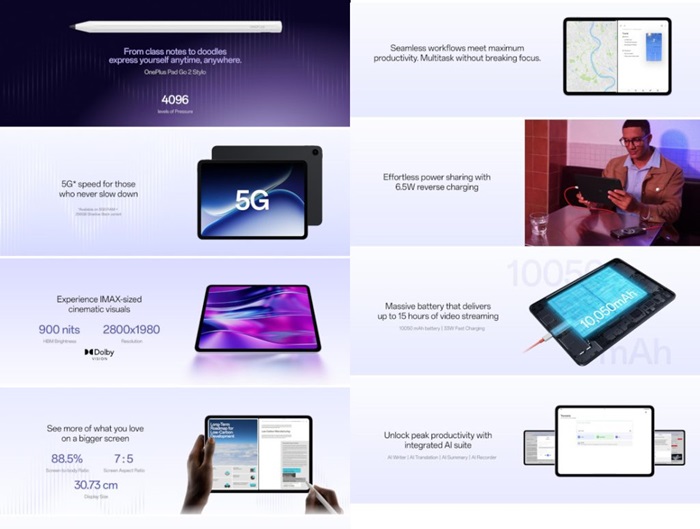 OnePlus Pad Go 2 key specifications confirmed ahead of 17th December India launch 2 OnePlus Pad Go 2 features teaser