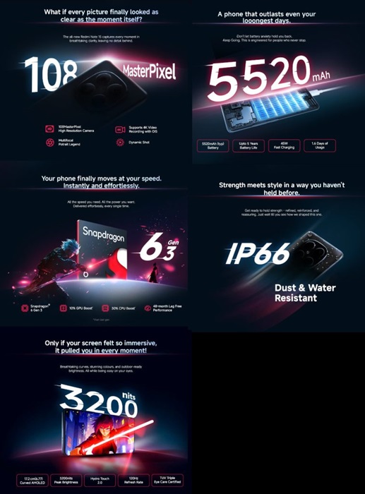 REDMI Note 15 5G features teaser India