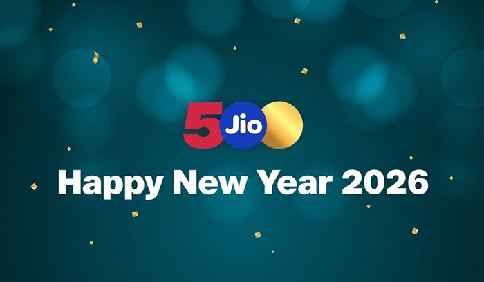 Reliance Jio launches 'Happy New Year 2026' prepaid plans