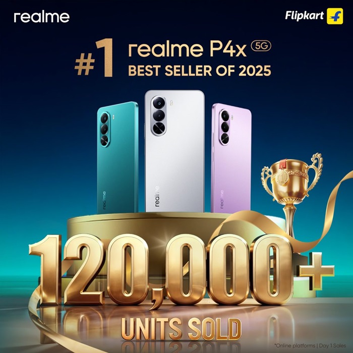 realme P4x 120K units first day sale