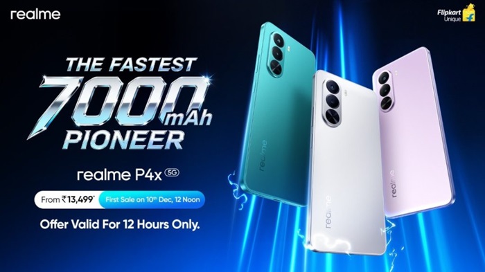 realme P4x 5G launched in India at ₹15,999 featuring 144Hz display, 7000mAh battery, Dimensity 7400 Ultra, and more 3 realme P4x 5G India launch offers