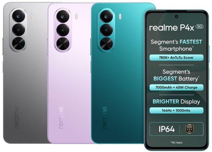 realme P4x 5G launched in India at ₹15,999 featuring 144Hz display, 7000mAh battery, Dimensity 7400 Ultra, and more 1 realme P4x 5G