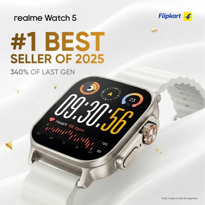 realme Watch 5 Day 1 sale record