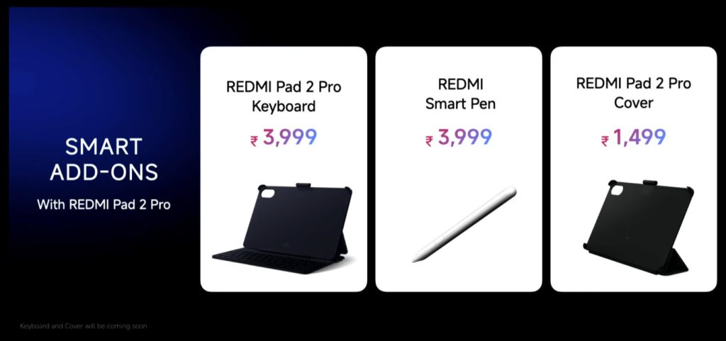 REDMI Pad 2 Pro accessories price