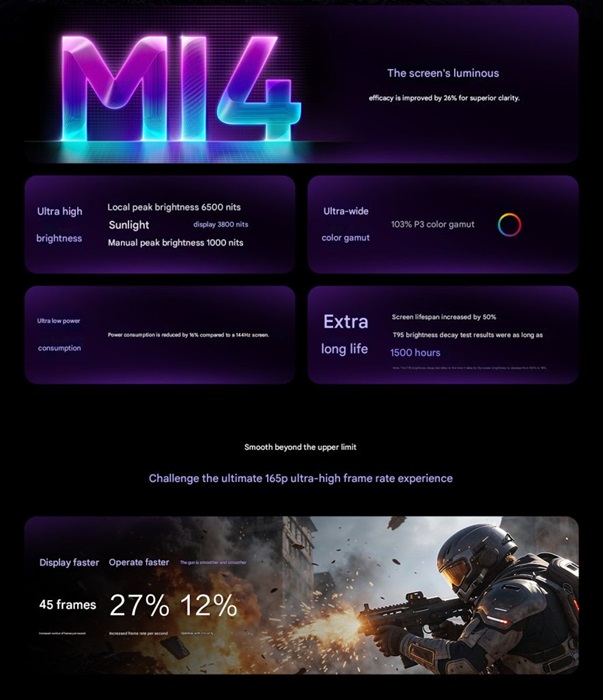 realme Neo8 display specs