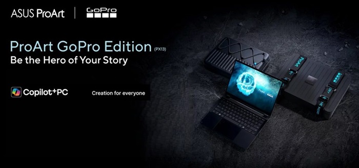 ASUS launches 2026 Creator line-up in India: ProArt GoPro Edition PX13, ROG Flow Z13-KJP, and TUF Gaming A14 (2026) AI power laptops 1 ASUS ProArt GoPro Edition PX13