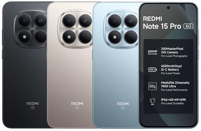 REDMI Note 15 Pro 5G launched in India at ₹29,999 featuring 200MP AI camera, 6580mAh battery, 1.5K AMOLED with Gorilla Glass Victus 2, and more 1 REDMI Note 15 Pro 5G India