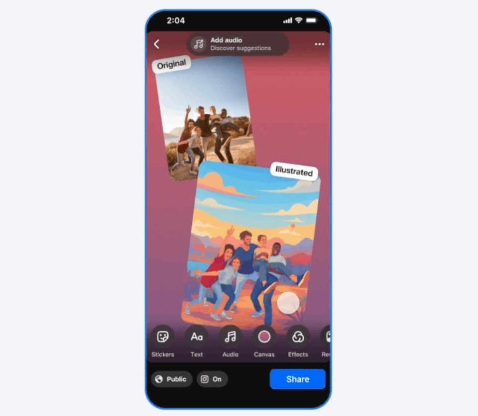 Restyle Stories Carousel