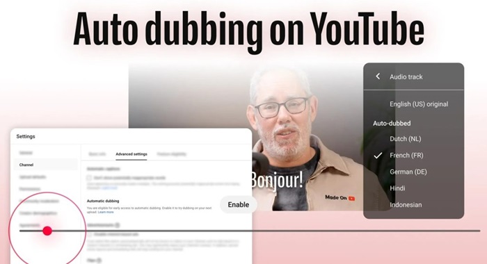 YouTube Auto dubbing