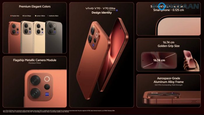 vivo V70 series design