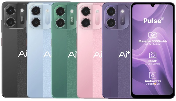 Ai+ Pulse 2 launched in India at ₹5,999 introductory price, featuring 6000mAh battery, 120Hz screen, 50MP camera, and more 1 Ai+ Pulse 2