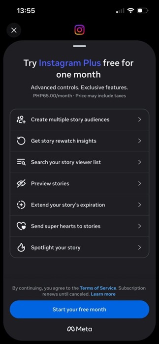 Instagram Plus Features