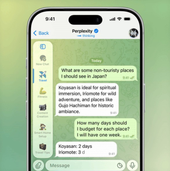 Telegram AI bots Threads and Streaming Responses