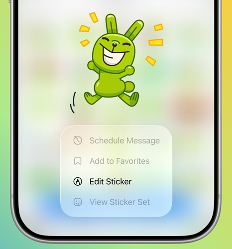 Telegram Editing GIFs and Stickers