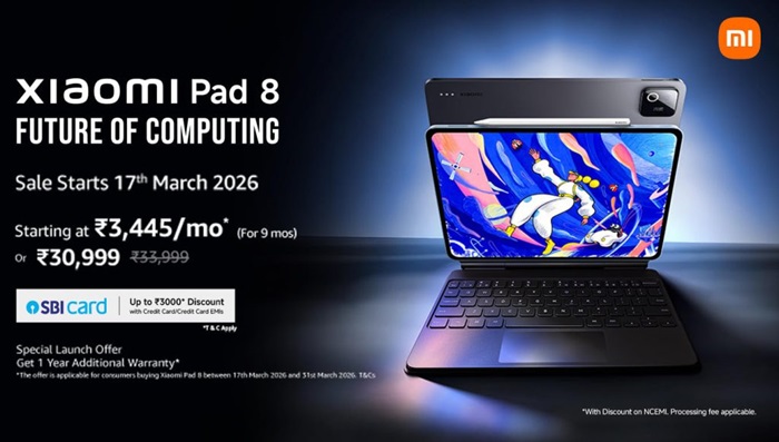 Xiaomi Pad 8 India Price Launch Offers