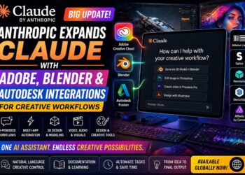 Anthropic, Claude, Adobe, Blender, Autodesk