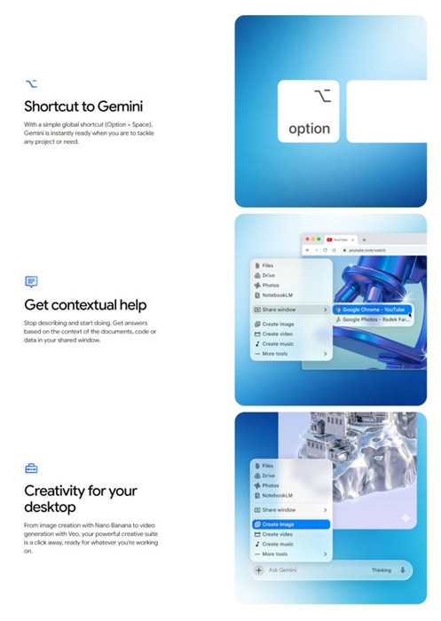 Gemini AI Desktop macOS Shortcuts