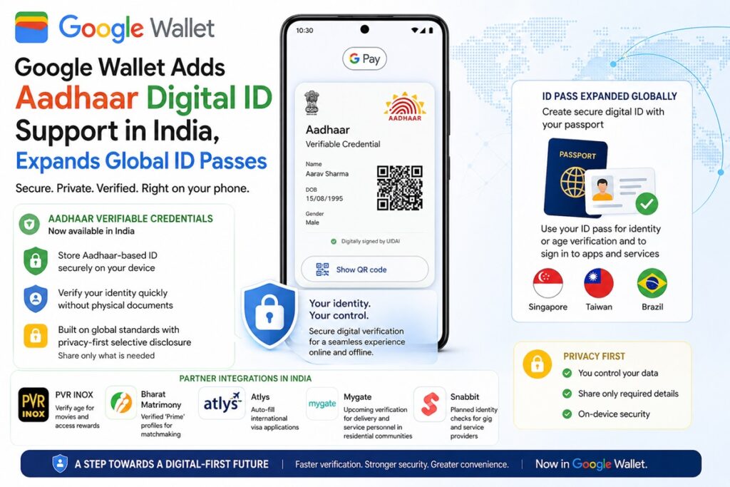Google Wallet adds Aadhaar digital ID support in India