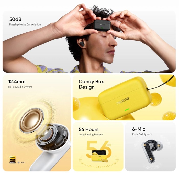 realme Buds T500 Pro Features