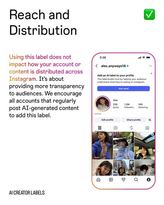 Instagram AI Creator Label