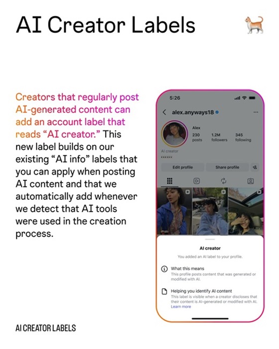 Instagram AI Creator Label