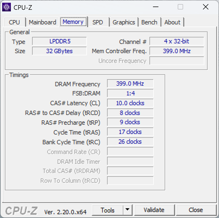 ASUS Zenbook S16 UM5606GA Review Performance CPU Z Memory