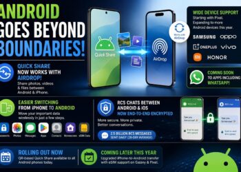 Android gets AirDrop-style Quick Share support for iPhone-to-Android transfer, WhatsApp integration coming soon 1 Android's AirDrop-style Quick Share
