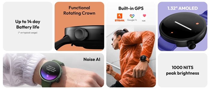 Noise ALT Watch 1 features