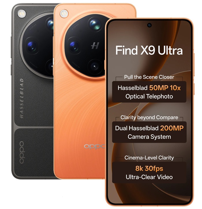 OPPO Find X9 Ultra launched in India at ₹1,69,999 featuring 200MP Hasselblad cameras, 10x optical zoom, Snapdragon 8 Elite Gen 5, and more 3 OPPO Find X9 Ultra
