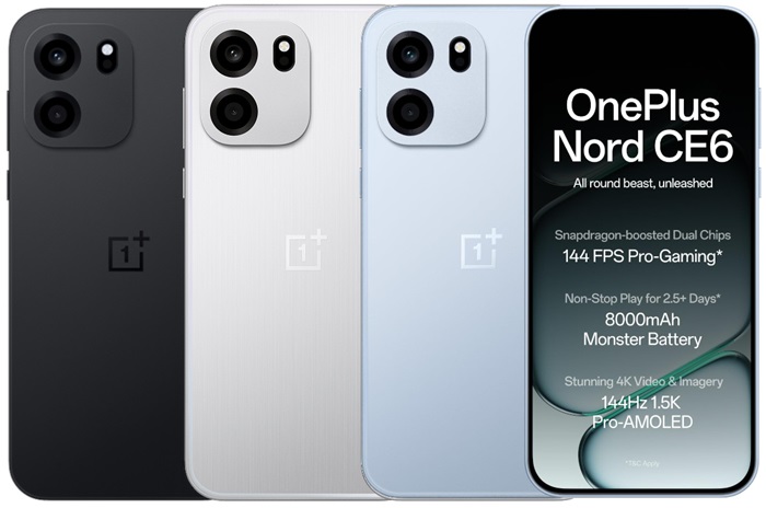 OnePlus Nord CE6 launched in India at ₹29,999 featuring 8000mAh battery, 144Hz 1.5K display, Snapdragon 7s Gen 4, and more 2 OnePlus Nord CE6