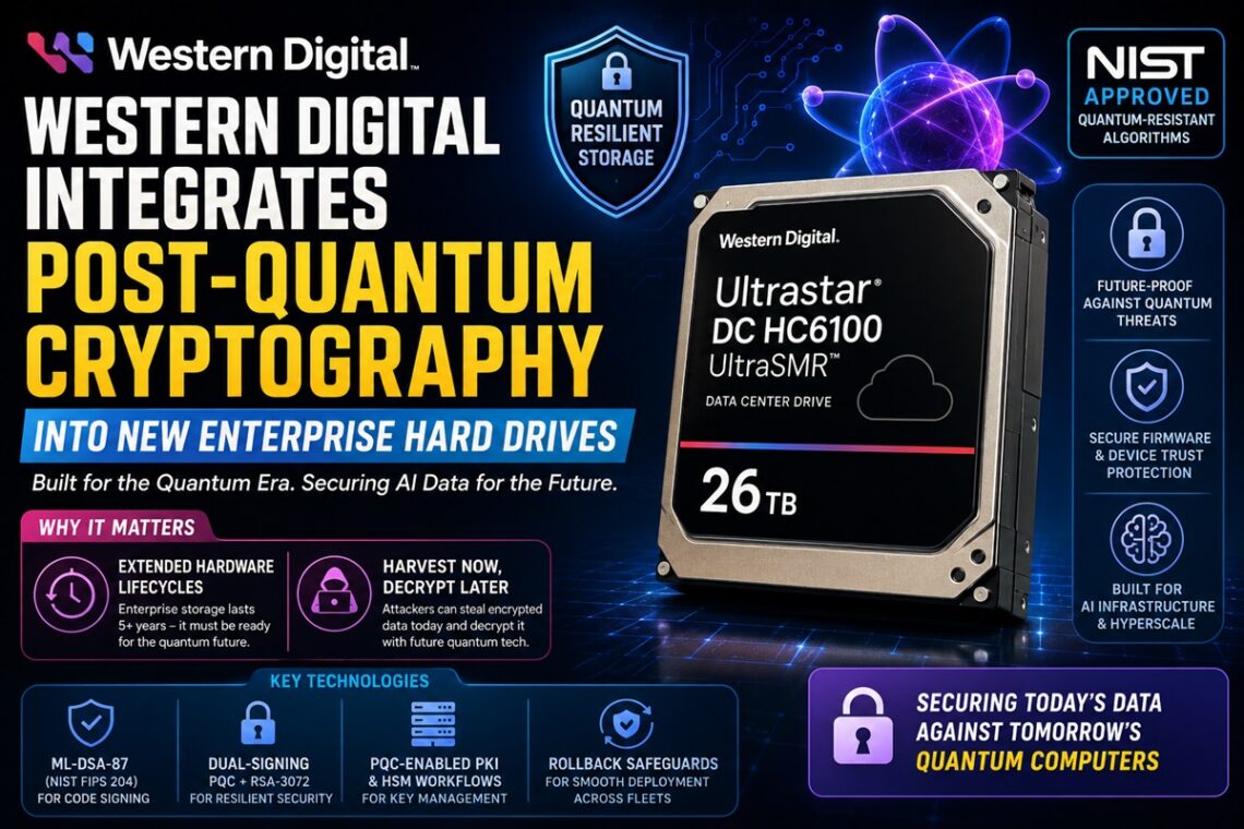 Western Digital integrates post-quantum cryptography into Ultrastar ...