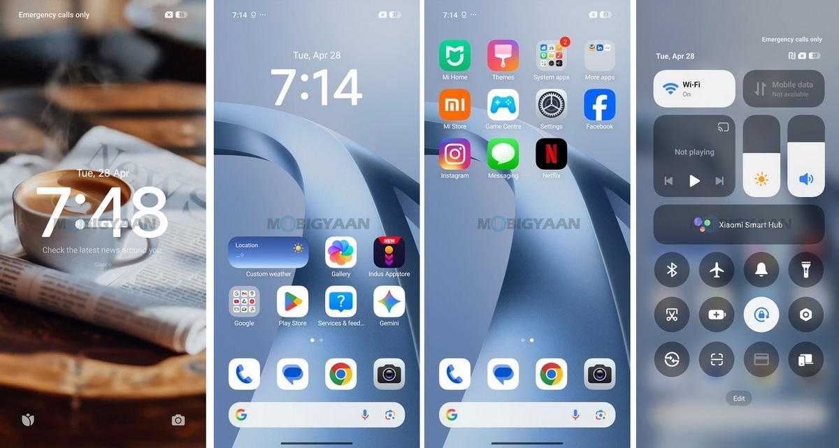 Xiaomi 17T Review HyperOS 3 Homescreen Control Center Apps