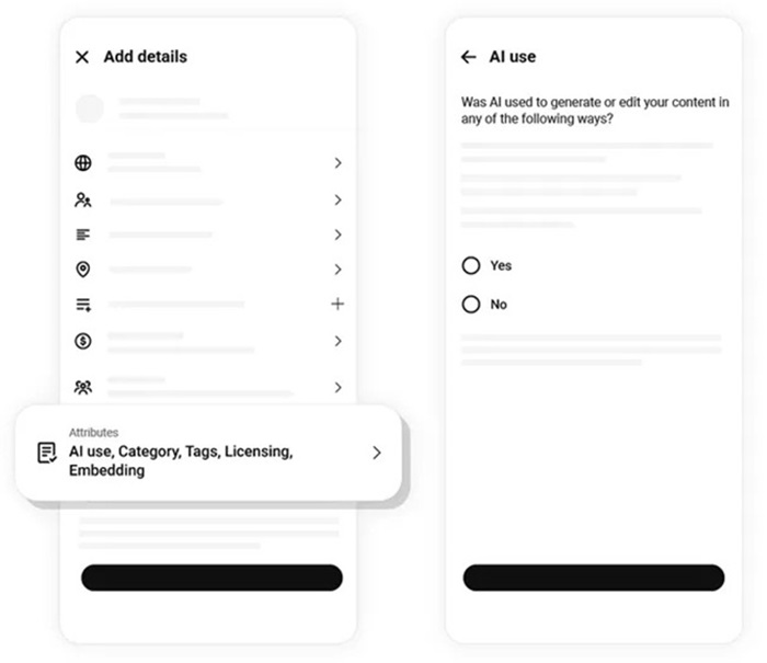 YouTube updates AI-generated content labels with automatic detection tools 2 YouTube AI Usage