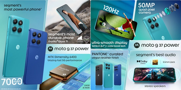 moto g37, moto g37 Power Features