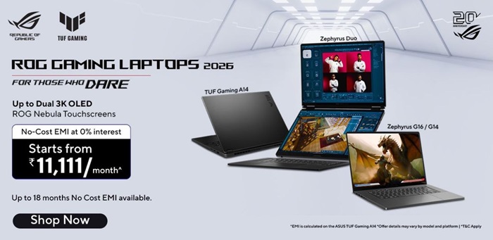 ASUS ROG launches Zephyrus Duo, Zephyrus G14/G16, TUF Gaming A14 and ProArt PZ14 in India, celebrates 20 years of ROG 6 ASUS ROG Zephyrus Duo, Zephyrus G14, Zephyrus G16, TUF Gaming A14, ProArt PZ14 ROG Gaming Laptops 2026 India