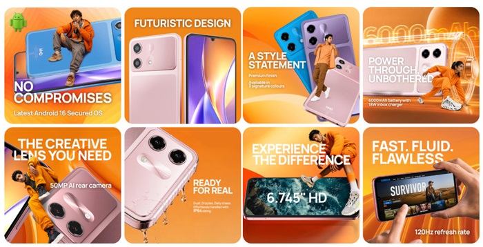HMD Vibe 2 5G now available in 6 GB + 128 GB variant, priced at ₹14,999 with offers 2 HMD Vibe 2 5G Features