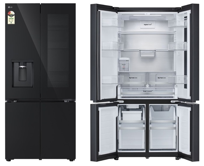 LG launches new French Door Refrigerators in India with Auto Ice Maker, InstaView, and ThinQ Wi-Fi 2 LG 610L French Door Refrigerator