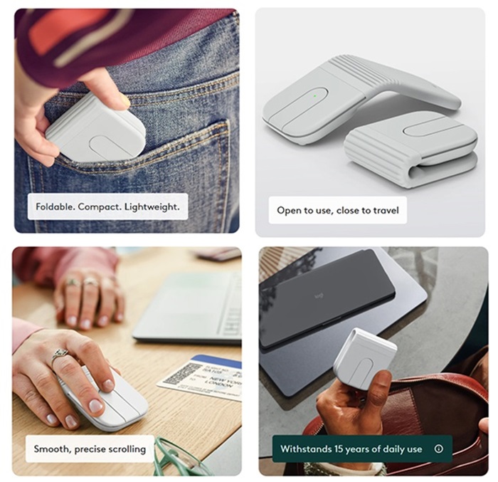 Logitech Mobi Fold foldable mouse with ultra-portable design announced
