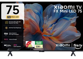 Xiaomi TV FX Mini LED Series launched in India at ₹32,999 featuring upto 75-inch QD Mini-LED 4K display, built-in Fire TV, HDR10+, Dolby Audio, 20W quad speakers, and more 1 Xiaomi TV FX Mini LED Series - India