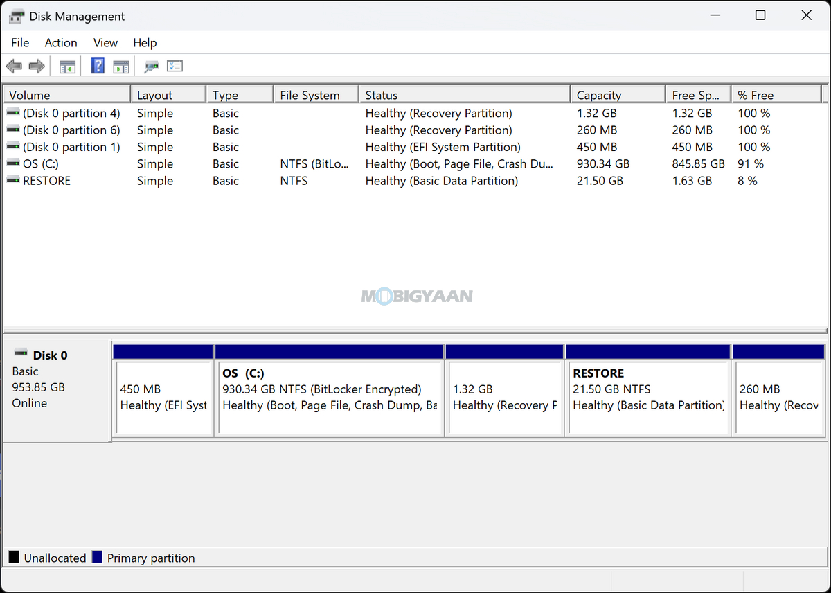 ASUS Zenbook S14 Review UX5406AA System Disk Management