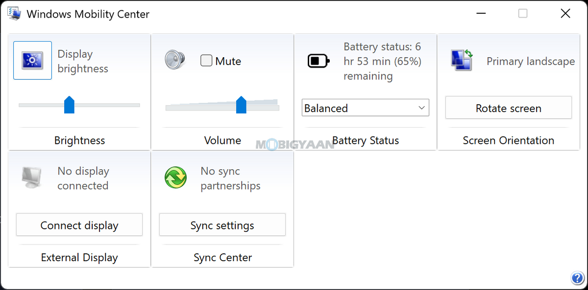 ASUS Zenbook S14 Review UX5406AA Windows 11 Windows Mobility Center